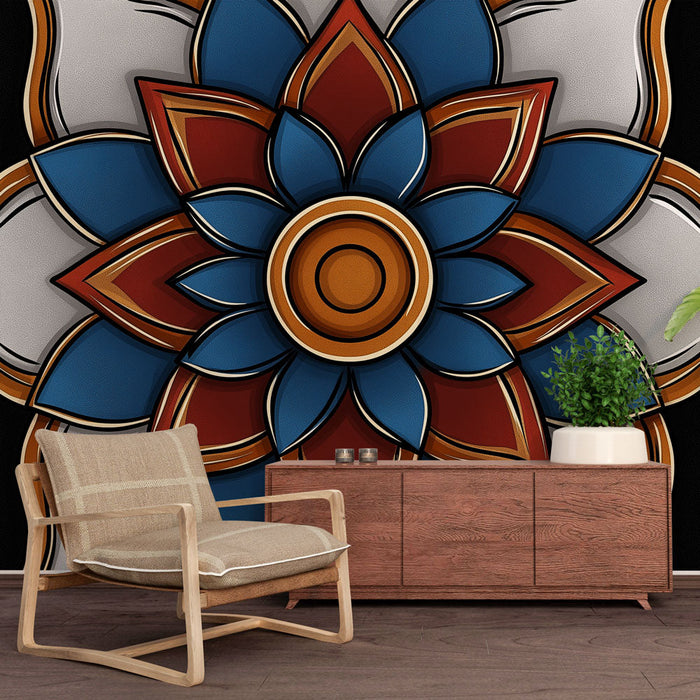 Tapeta mandala | Wzniosły design z żywymi tonami