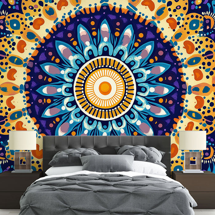 Foto Behang mandala | Kleurvol en geometrisch patroon