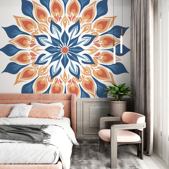 Tapet mandala | Model floral multicolor