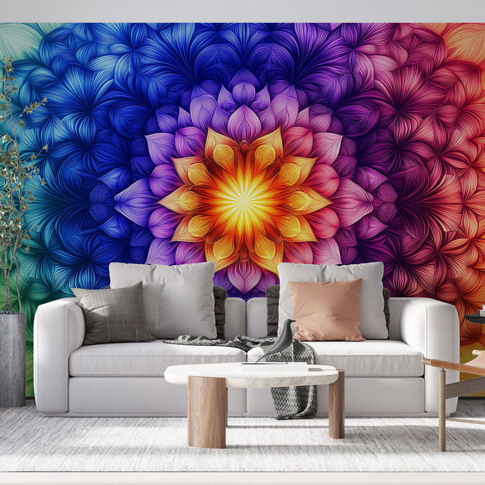 Tapet mandala | Model vibrant și colorat
