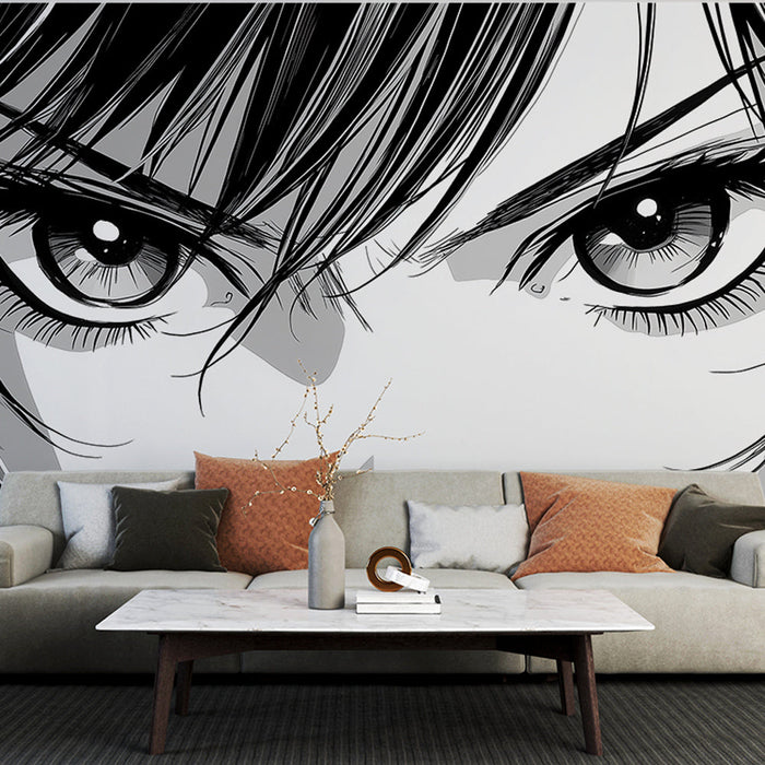 Foto Behang manga | Intens verleidelijke blik