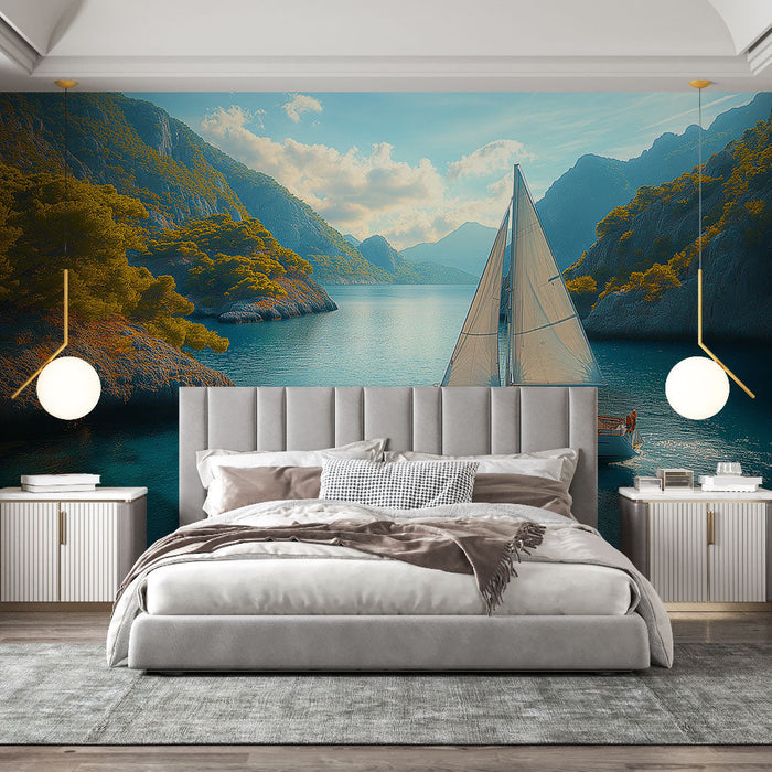 Merefondi mere | Purjekas purjetamas rahulikus lahesopis