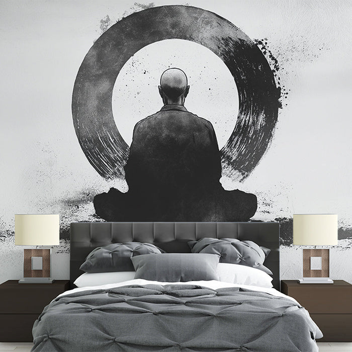 Fototapet Meditation | Cirkel og sensei