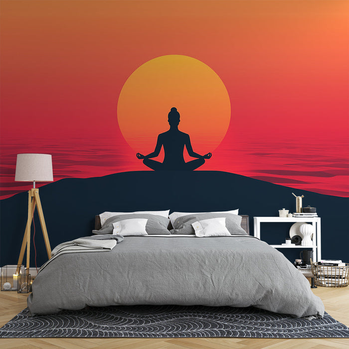 Tapete Meditation | Kontrast mit der Sonne