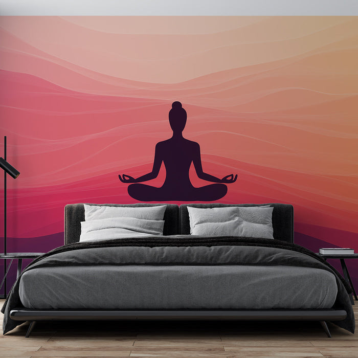 Falfestmény tapéta Meditáció | Lebegés pillanata