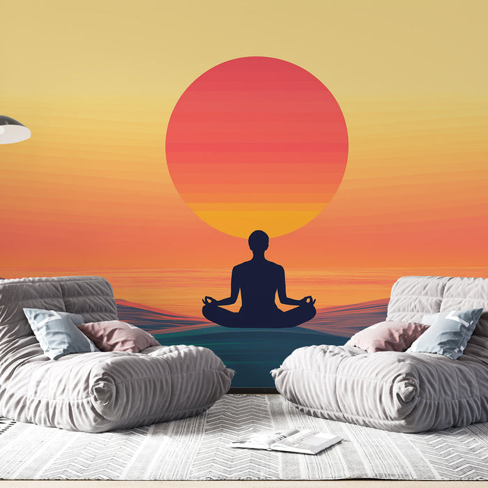 Foto Behang Meditatie | Kleurrijke Panoramische