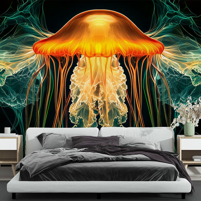 Tapeta meduza | Svijetli i fluidni dizajn nadahnut morem