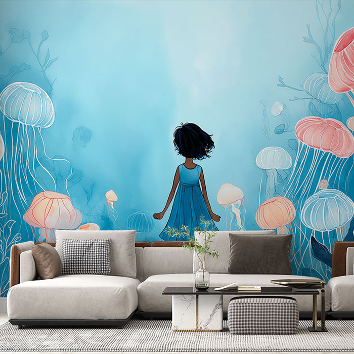 Fototapet-merikurat | Värvikas veealune seiklus elegantsete merikuradega