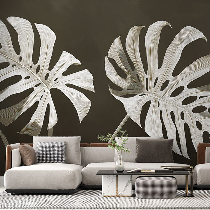 monstera leaf mural Mural Wallpaper monstera