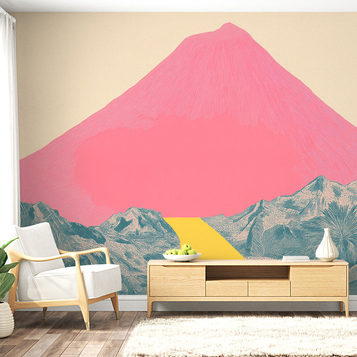 Tapete colorful mountain | Bright and modern illustrations