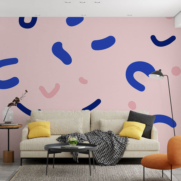 Mural Wallpaper abstrakte mønstre | Moderne pastellfarger