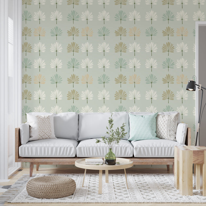 Tapete cvjetni uzorci | Delikatan uzorak stiliziranih cvjetova u pastelnim tonovima