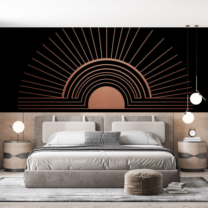 Tapete με γεωμετρικά μοτίβα | Μοντέρνος σχεδιασμός με αψίδες και ακτίνες