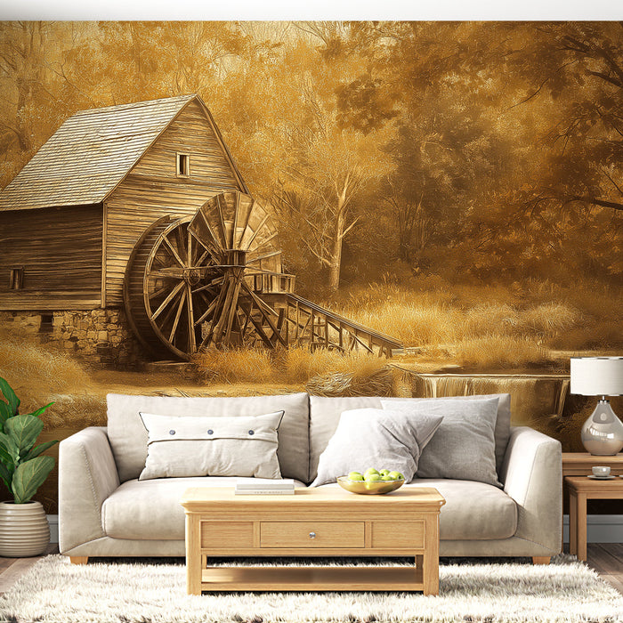 Tapetti Mill | Maalaismainen vesimylly kultaisen luonnon ympäröimänä