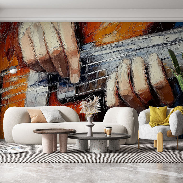 Seinapilt muusika | Kitarristi tegevuses kunstilised detailid