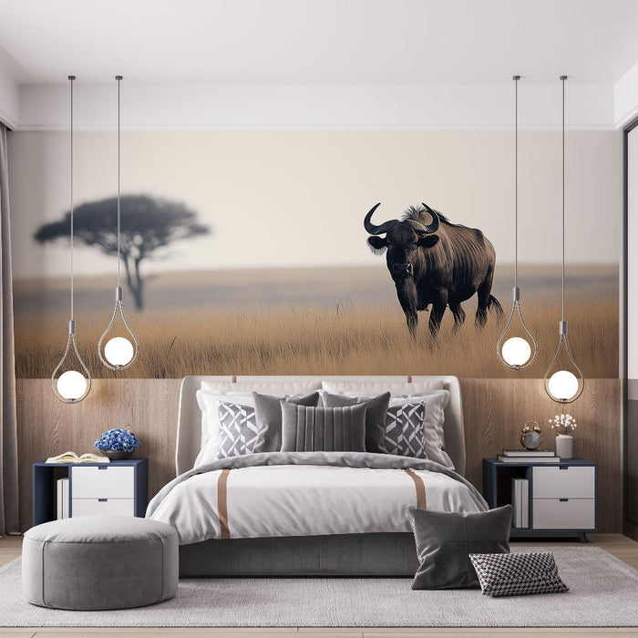 Tapeta Příroda | Buvol v savaně