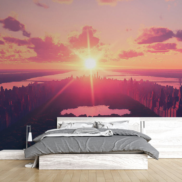 Mural Wallpaper New York | Sunset