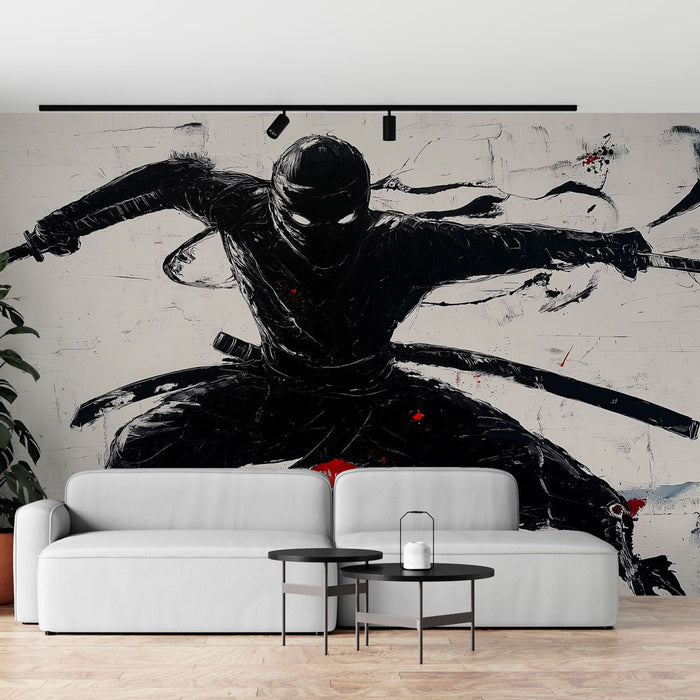 Mural Wallpaper ninja | Izbruhi rdeče