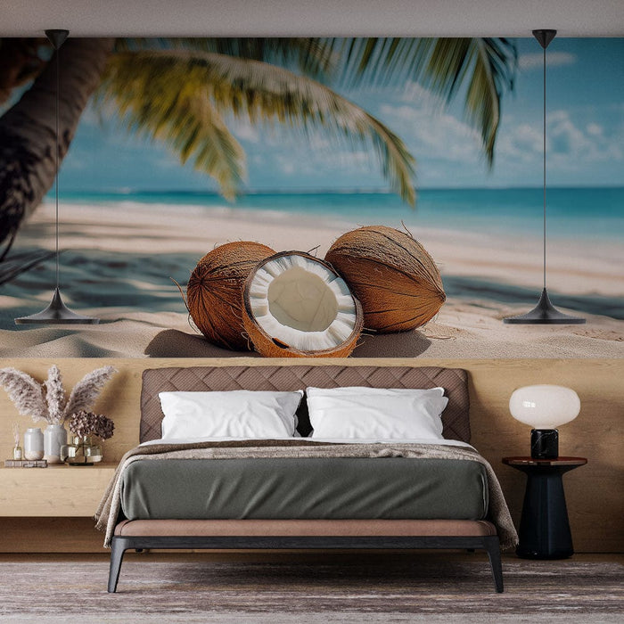 Falikép kókusz | Kókusz egy paradicsomi strandon