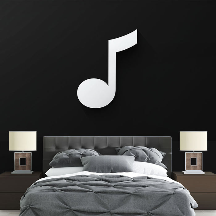 Fototapeta glasbena-nota | Minimalistični simbol na črnem ozadju