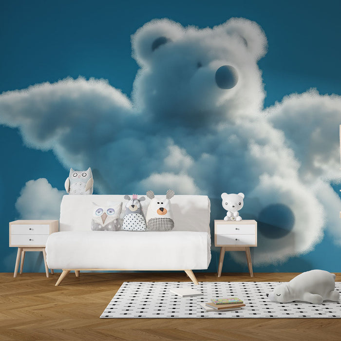 Papel pintado cloud bear | Cute and Airy