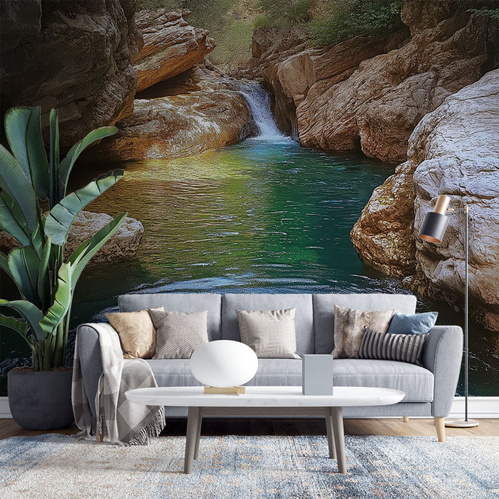 Carta da parati oasis | Fuga in un ambiente naturale vicino all'acqua