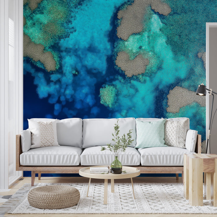 Mural Wallpaper ocean | Aquatic patterns inspired by coral reefs
