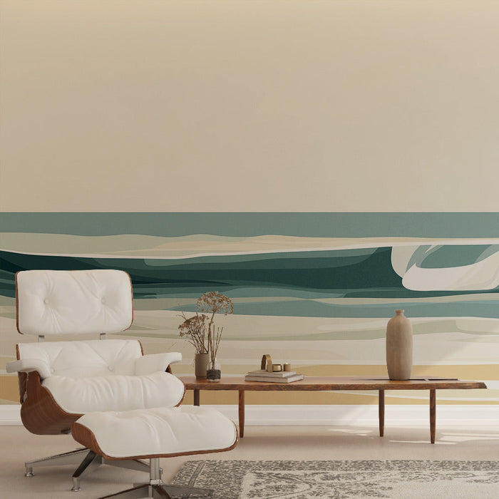 Papel de parede oceano | Ondas e Areia Calmantes