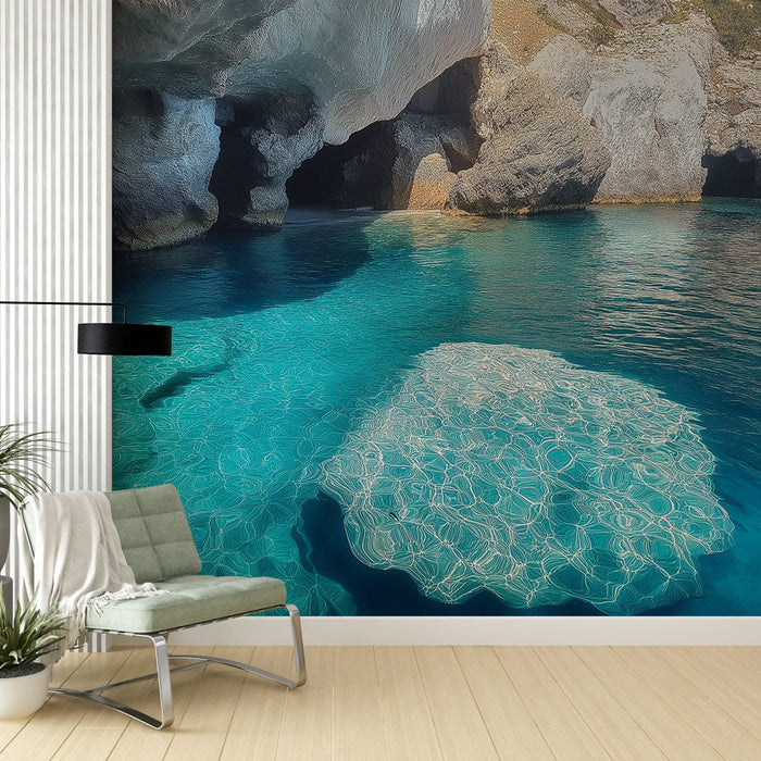 Фототапет океански | Тюркоазени отражения и мистериозни пещери