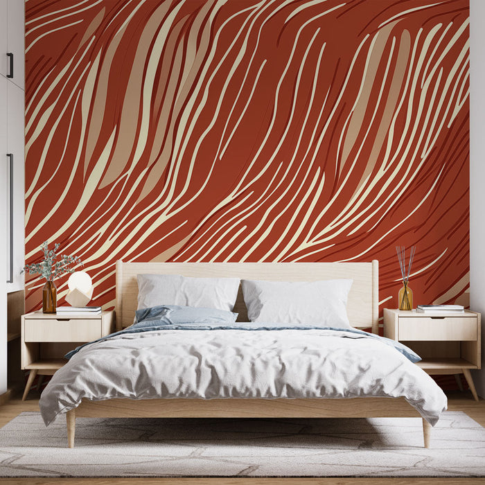 Muraaltapeet laineline | Laineline muster maatoonides ja peente joontega