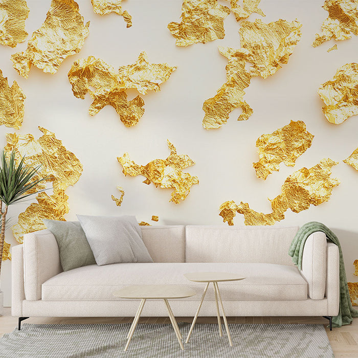 Tapeta nebo abstrakt | Zlaté úlomky na světlém pozadí