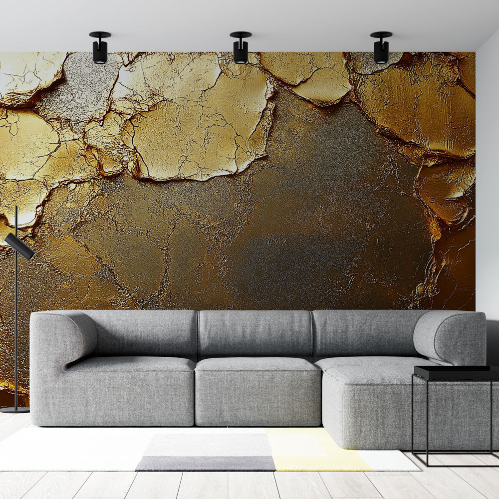 Papier peint mural métallique motif diamant éclat moderne