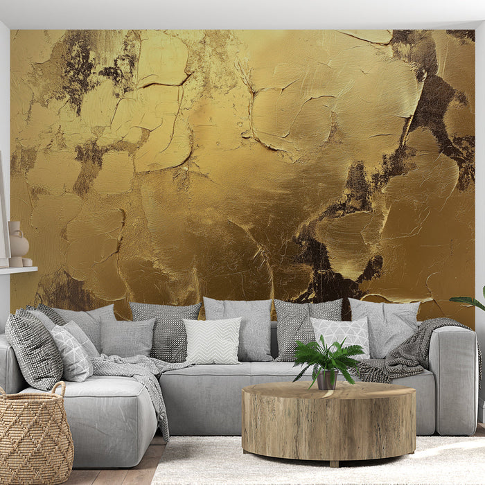 Tapeta nebo texturované | Elegantní zlatý povrch a různé odstíny