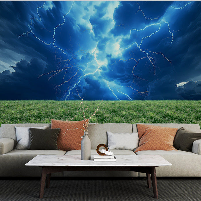 Tapeta burzowa | Wirujące niebo i dramatyczne błyskawice