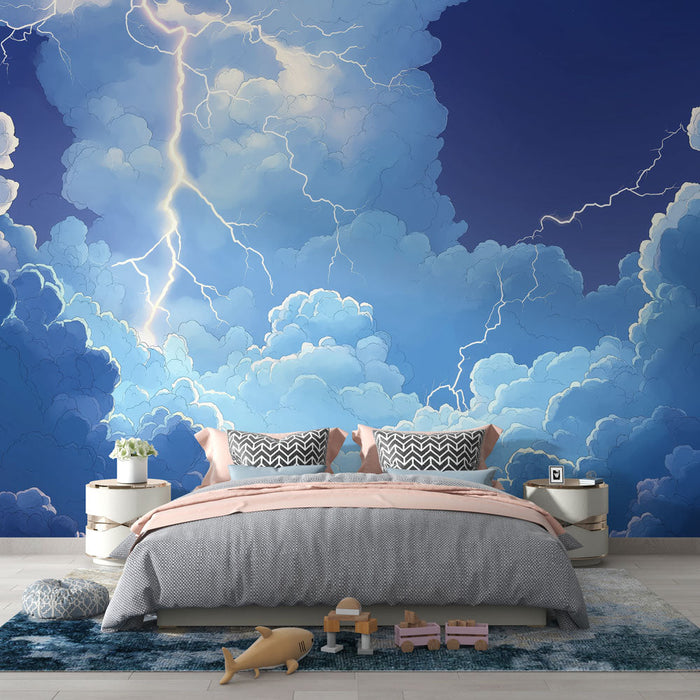 Tapete stormy | Dramatische Wolken und Blitze