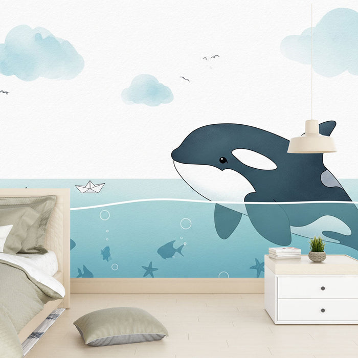 Fototapeet-orke | Orke ujumas selge taeva all