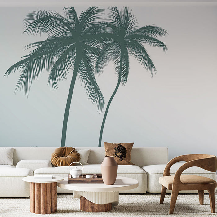 Tapeta palmy | Tropická relaxace v jemných odstínech
