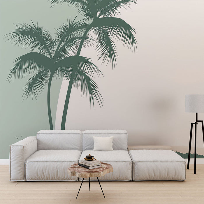 Ταπετσαρία τοίχου φοίνικες | Φυσική Απόδραση