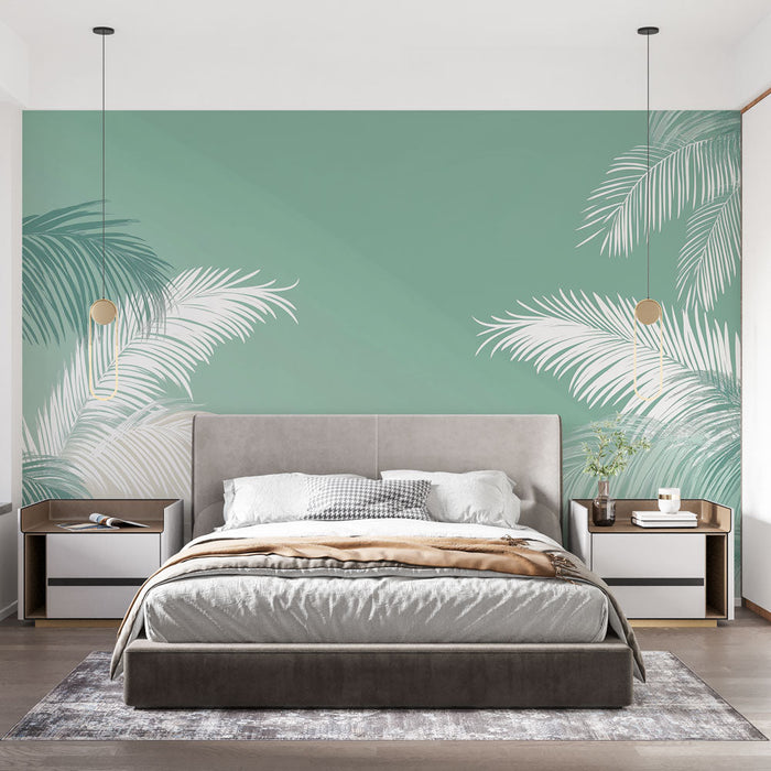 Tapeta tropické palmy | Palmové listy na uklidňujícím pozadí