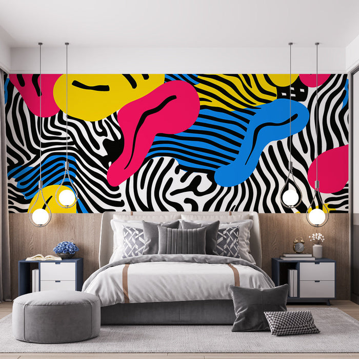 Panoramatická abstrakce Tapeta | Barevná exploze