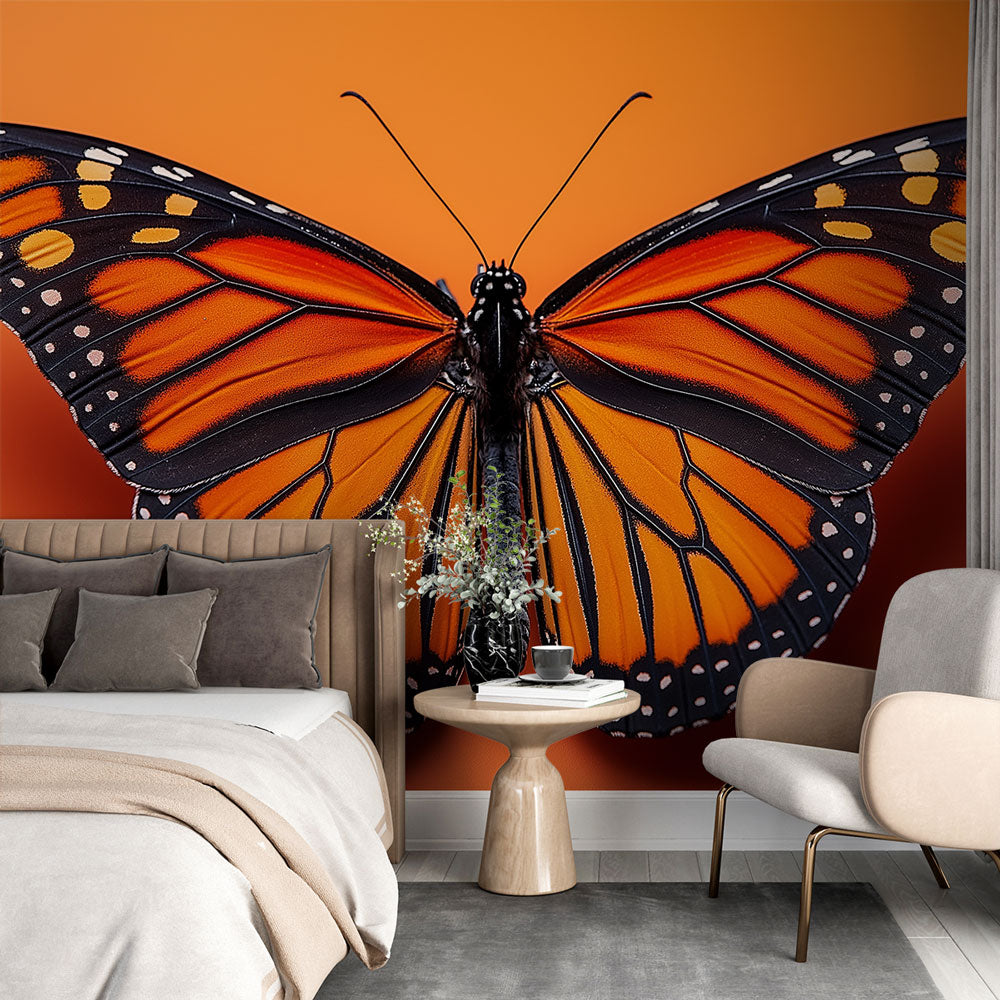 Fototapet butterfly | Elegant sommerfuglemønster med lyse farverI18n Error:  Missing interpolation value \, image size:1000x1000