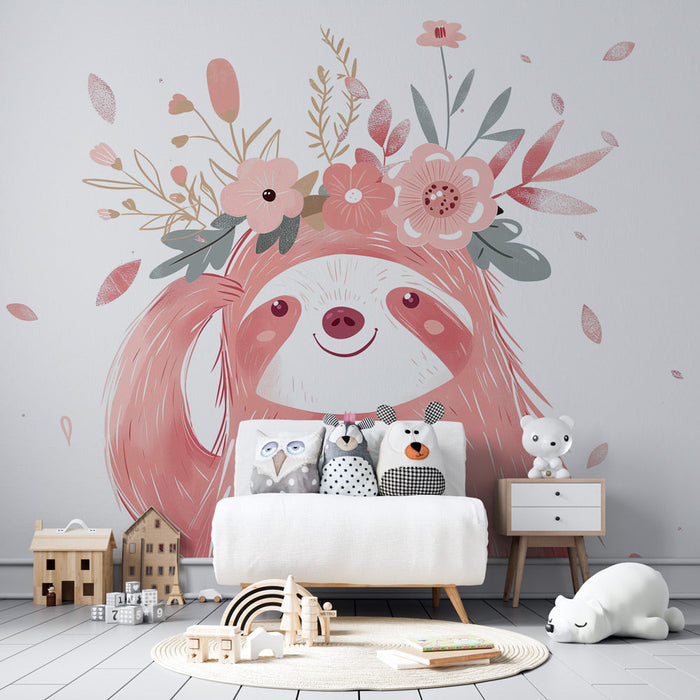 Tapeta lazy flowered | Vše v růžovém