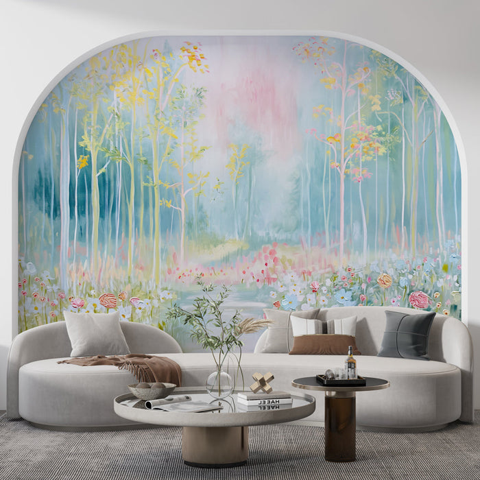 Tapeta pastelová | Na okraji lesa