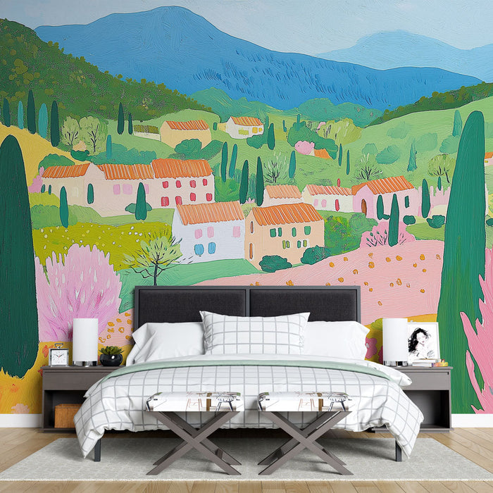 Tapeta pastoralní krajina | Jasné a harmonické barvy