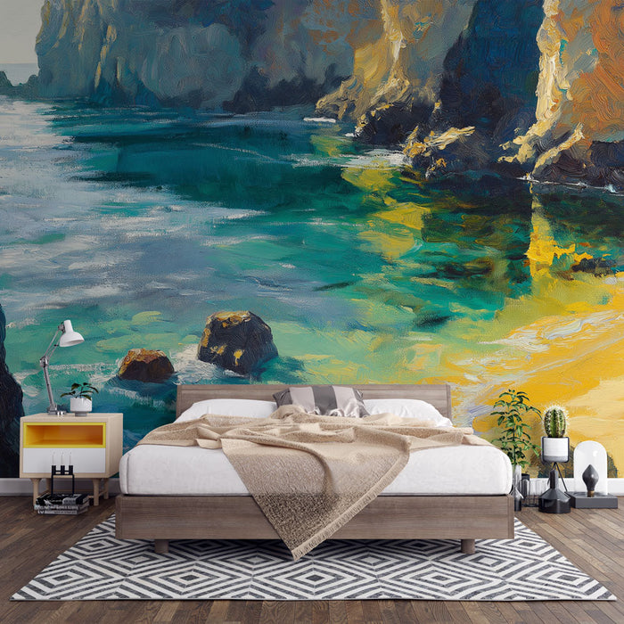 Tapeta obmorske krajine | Sončne zalive in morske skale