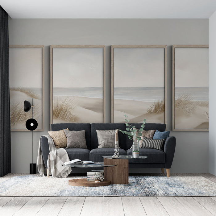 Fototapet kystlandskab | Roen ved klitter og bølger