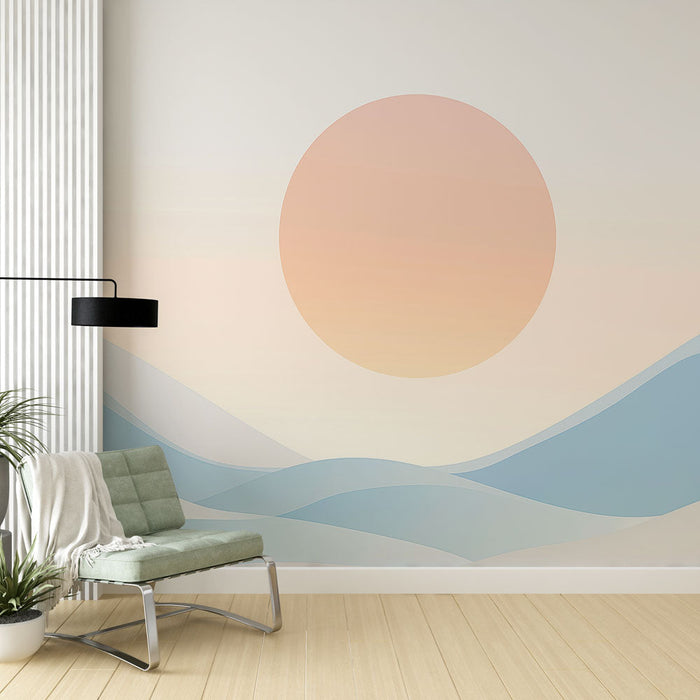 Mural Wallpaper marine landscape | Gentle waves at sunrise