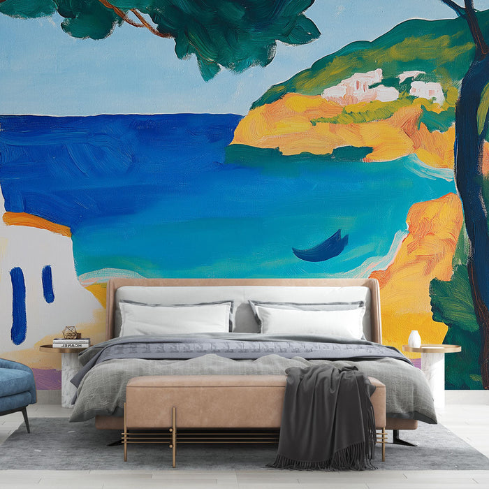 Tapete Meereslandschaft | Bunte Flucht am Meer