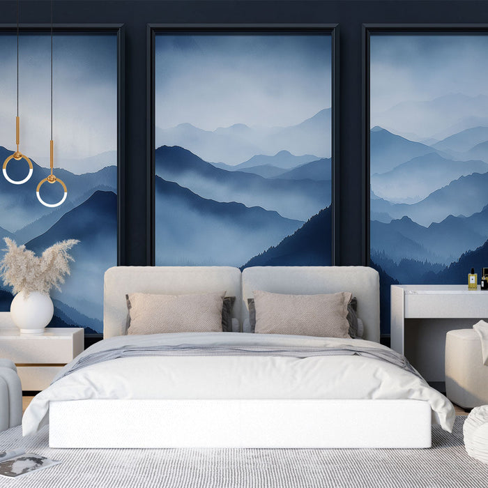 Fototapet mägismaastik | Hägused maastikud sinistes toonides