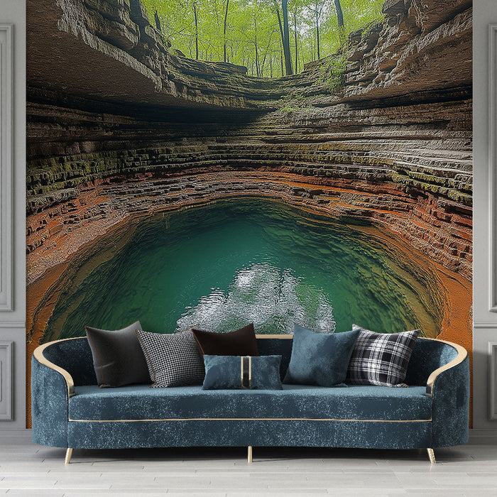 Tapeta krajobrazowa | Zachwycające jaskinie i turkusowe wody